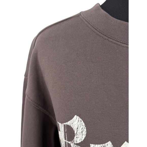 H&M Brown Beverly Hills Crewneck Graphic Pullover Sweatshirt | Gunge Streetwear - Picture 2 of 13
